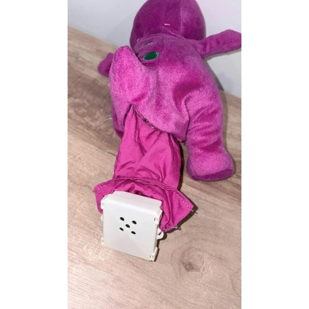 Barney “I Love You” Singing Plush Purple Dinosaur 10” Untested AS-IS